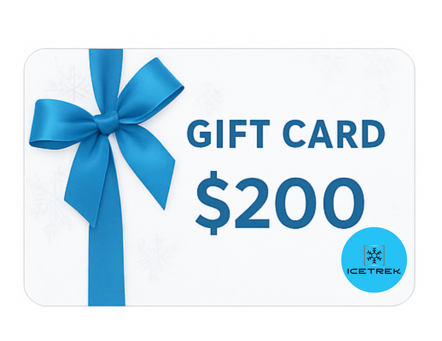 IceTrek Inc. Gift Card IceTrek Inc. Gift Card